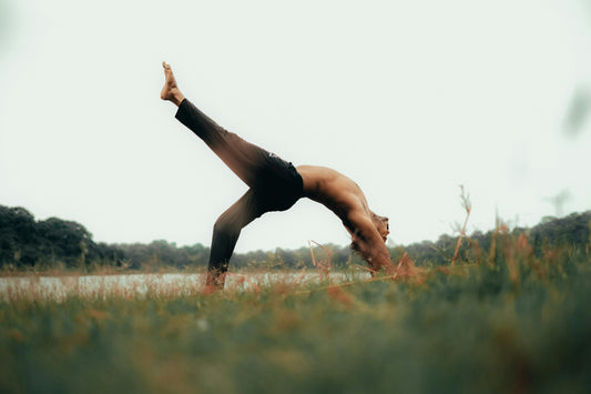 Man doing morning movement