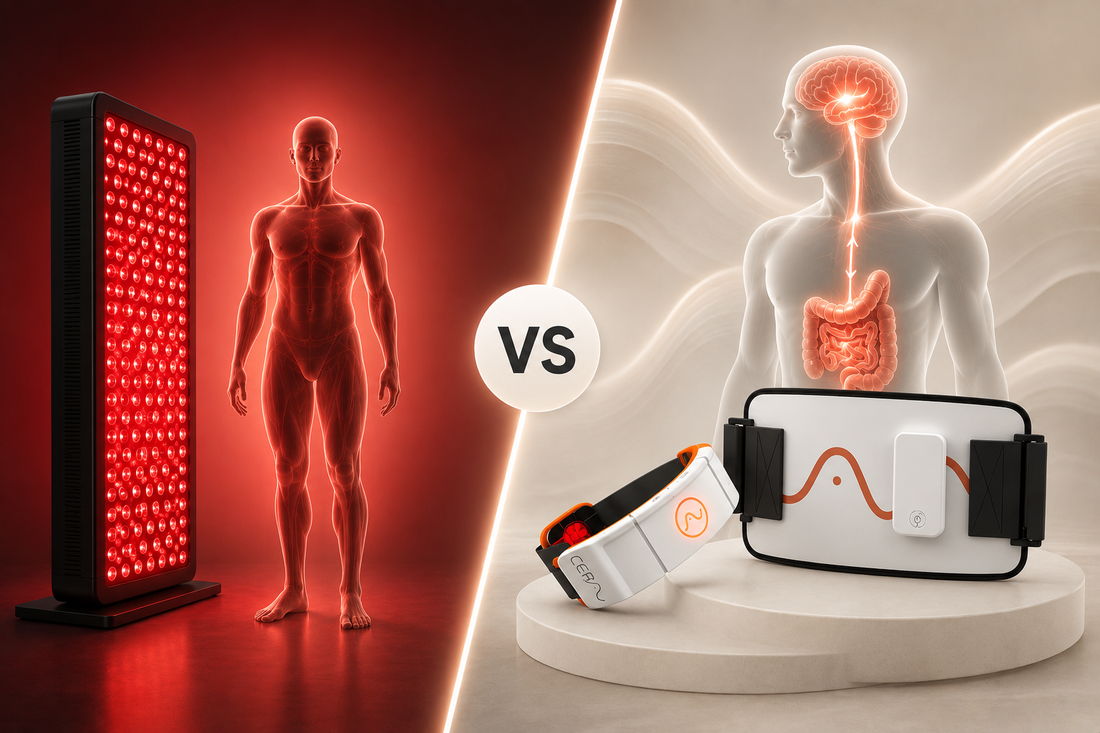 Panels vs gut-brain targeted red light therapy