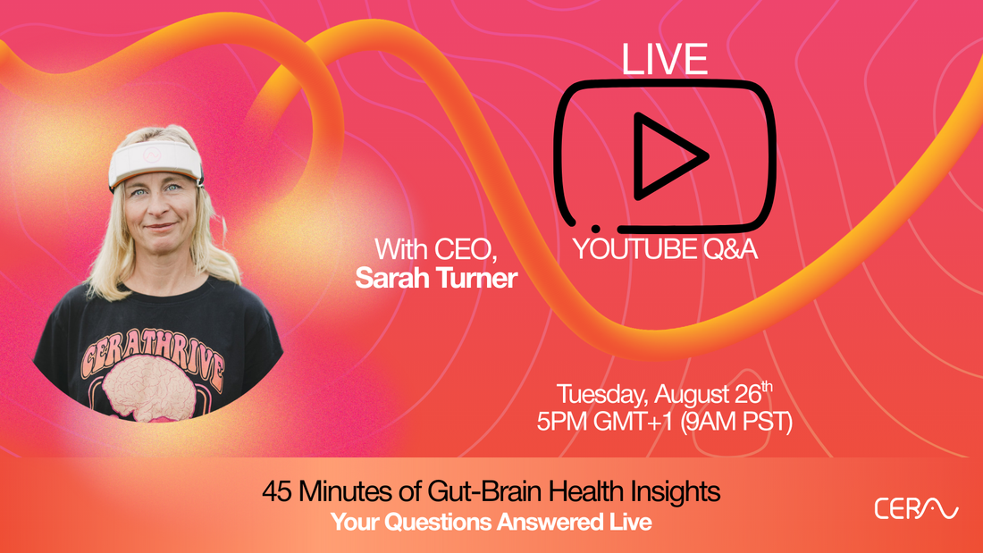 Live webinar with Sarah Turner on gut and brain wellness with the CERA System 