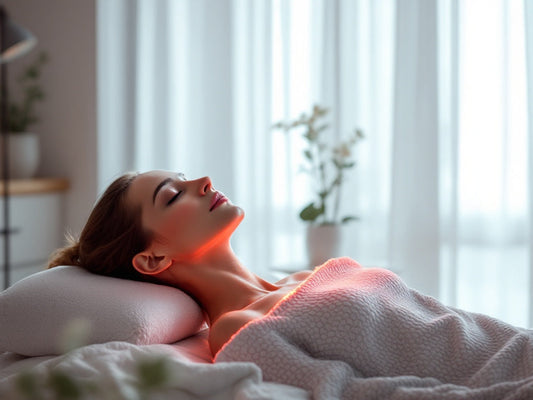 Women receiving red light therapy